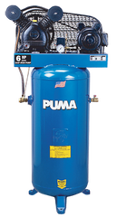 Air Compressors - Model #PK6560V; 60 Gallon / Horizontal Tank; 6-1/2HP; 1PH; 230V Motor - Makers Industrial Supply