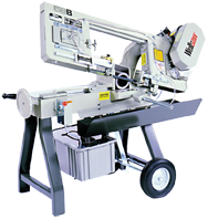 Horizontal/Vertical Bandsaw-Wet Cutting - #58BW; 9-1/2 x 11'' Capacity; 1/2HP; 1PH; 115V Motor - Makers Industrial Supply