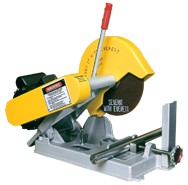 Abrasive Cut-Off Saw - #100020110; Takes 10" x 5/8 Hole Wheel (Not Included); 3HP; 1PH; 110V Motor - Makers Industrial Supply