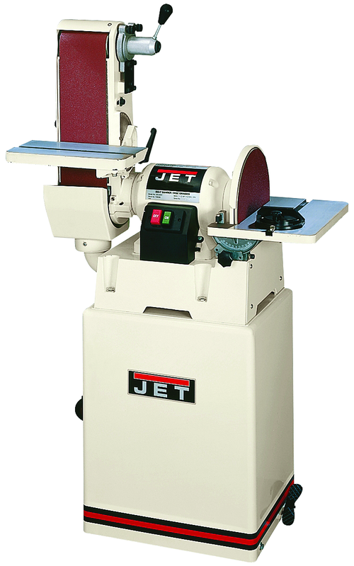 #JSG-6CS Closed Stand Combination Belt/Disc Sander; 6" x 48" Belt; 12" Disc; 1.5HP 115/230V 1PH Prewired 115V Motor; 277 lbs. - Makers Industrial Supply