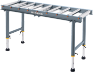 9-Roller Roller Table - #D2271--19" Wide x 65" Long - Makers Industrial Supply