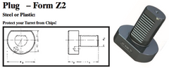 VDI Plug - Form Z2 (Steel) - Part #: CNC86 82.4083S - Makers Industrial Supply