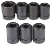 Proto® 1" Drive 7 Piece Impact Socket Set - 4 Point - Makers Industrial Supply