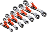 Proto® Tether-Ready 7 Piece Offset Double Box Reversible Ratcheting Metric Wrench Set - 6 & 12 Point - Makers Industrial Supply