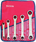 Proto® 5 Piece Ratcheting Box Wrench Set - 6 and 12 Point - Makers Industrial Supply