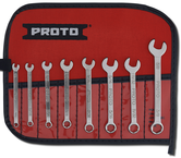 Proto® 8 Piece Full Polish Combination Short Wrench Set - 6 Point - Makers Industrial Supply