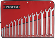 Proto® 15 Piece Full Polish Combination ASD Wrench Set - 12 Point - Makers Industrial Supply