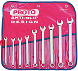 Proto® 9 Piece Full Polish Metric Combination Wrench Set - 12 Point - Makers Industrial Supply