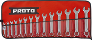 Proto® 14 Piece Full Polish Metric Short Combination Wrench Set - 12 Point - Makers Industrial Supply