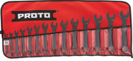 Proto® 14 Piece Black Oxide Metric Short Combination Wrench Set - 12 Point - Makers Industrial Supply