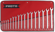 Proto® 17 Piece Full Polish Metric Combination Wrench Set - 12 Point - Makers Industrial Supply