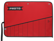 Proto® Red Canvas 10-Pocket Tool Roll - Makers Industrial Supply