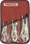 Proto® 3 Piece Locking Pliers Set - Nickel Chrome - Makers Industrial Supply