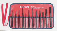 Proto® 12 Piece Punch & Chisel Set - Makers Industrial Supply