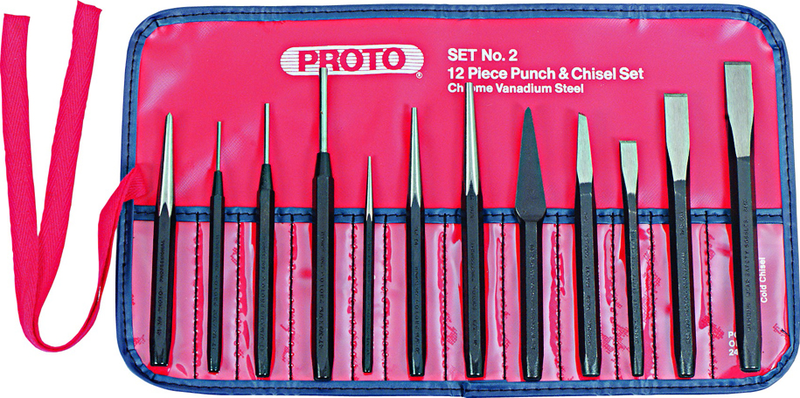 J2 12PC PUNCH&CHISEL SET J2 - Makers Industrial Supply