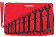 Proto® 10 Piece Black Oxide Open-End Wrench Set - Makers Industrial Supply