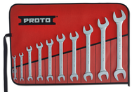 Proto® 10 Piece Satin Open-End Wrench Set - Makers Industrial Supply