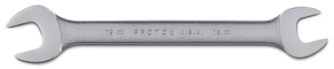 Proto® Satin Open-End Wrench - 18 mm x 19 mm - Makers Industrial Supply