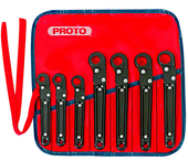 Proto® 7 Piece Ratcheting Flare Nut Wrench Set - 12 Point - Makers Industrial Supply