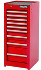 Proto® 440SS Side Cabinet - 9 Drawer, Red - Makers Industrial Supply