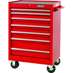 Proto® 440SS 27" Roller Cabinet - 7 Drawer, Red - Makers Industrial Supply