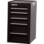 Proto® 450HS Side Cabinet - 5 Drawer, Black - Makers Industrial Supply