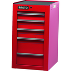 Proto® 450HS Side Cabinet - 5 Drawer, Red - Makers Industrial Supply