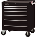 Proto® 450HS 34" Roller Cabinet - 6 Drawer, Black - Makers Industrial Supply