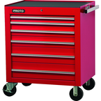 Proto® 450HS 34" Roller Cabinet - 6 Drawer, Red - Makers Industrial Supply