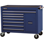 Proto® 450HS 50" Workstation - 7 Drawer & 1 Shelf, Blue - Makers Industrial Supply