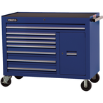 Proto® 450HS 50" Workstation - 8 Drawer & 2 Shelves, Blue - Makers Industrial Supply