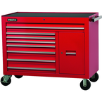 Proto® 450HS 50" Workstation - 8 Drawer & 2 Shelves, Red - Makers Industrial Supply
