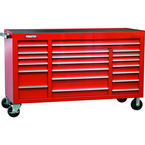 Proto® 450HS 67" Workstation - 20 Drawer, Red - Makers Industrial Supply