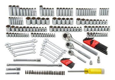 Proto® 1/4", 3/8", 1/2" Drive 184 Piece Socket Set- 6 & 12 - Tools Only - Makers Industrial Supply