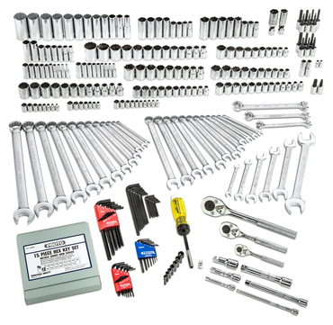 Proto® 1/4", 3/8", & 1/2" Drive 302 Piece Socket Set- 6 and 12 Point - Makers Industrial Supply