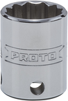 Proto® Tether-Ready 3/8" Drive Socket 18 mm - 12 Point - Makers Industrial Supply