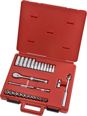 Proto® 3/8" Drive 29 Piece Metric Socket, Combination Set - 6 Point - Makers Industrial Supply