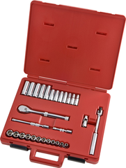 Proto® 3/8" Drive 29 Piece Metric Socket, Combination Set - 6 Point - Makers Industrial Supply