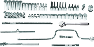 Proto® 3/8" Drive 57 Piece Metric Socket Set - 12 Point - Tools Only - Makers Industrial Supply