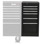 Proto® 440SS Side Cabinet - 6 Drawer, Black - Makers Industrial Supply