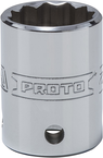 Proto® Tether-Ready 1/2" Drive Socket 22 mm - 12 Point - Makers Industrial Supply