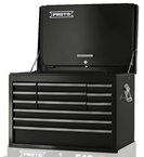 Proto® 440SS 27" Top Chest with Drop Front - 12 Drawer, Black - Makers Industrial Supply