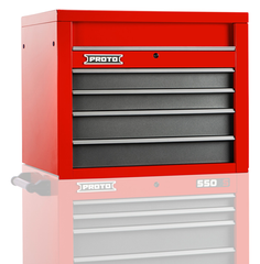 Proto® 550S 34" Top Chest - 4 Drawer, Gloss Red - Makers Industrial Supply