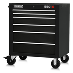 Proto® 550S 34" Roller Cabinet - 6 Drawer, Gloss Black - Makers Industrial Supply