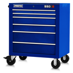 Proto® 550S 34" Roller Cabinet - 6 Drawer, Gloss Blue - Makers Industrial Supply