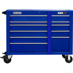 Proto® 550S 50" Workstation - 10 Drawer, Gloss Blue - Makers Industrial Supply