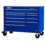 Proto® 550E 50" Power Workstation - 10 Drawer, Gloss Blue - Makers Industrial Supply