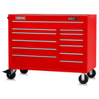 Proto® 550S 50" Workstation - 12 Drawer, Gloss Red - Makers Industrial Supply