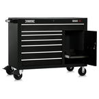 Proto® 550S 50" Workstation - 7 Drawer & 1 Shelf, Gloss Black - Makers Industrial Supply