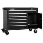 Proto® 550S 50" Workstation - 8 Drawer & 1 Shelf, Gloss Black - Makers Industrial Supply